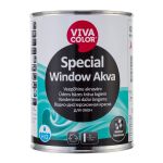 Ūdens bāzes krāsa logiem Vivacolor Special Window Akva Pusspīdīga A-bāze 0.9L