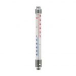 Āra termometrs, tērauda TARMO 20x2x3 cm, balts/sudraba
