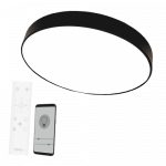 LED plafons TOPE BOLTON 2x36 W, 5681 LM, 3000-6500K, melns