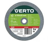 Slīpēšanas diski VERTO 150x20 mm, 20 mm, 2 gab, 61H605