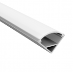 Anodēts alumīnija profils LED lentēm Visional 1 m, 16x16 mm, Balts