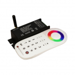 LED RGB lentes radio kontrolieris-dimmeris ar pulti Visional 12-24V, 6A