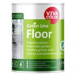 Krāsa grīdām Vivacolor Green Line Floor Pusmatēta A-bāze 0.9L