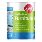 Krāsa mēbelēm Vivacolor Green Line Furniture 30 Pusmatēta A-bāze 0.9L